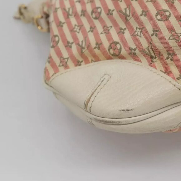 LOUIS VUITTON Mini Lin Croisette Marina PM Bag Pink White M95495 LV Auth 115345 - Picture 8 of 16